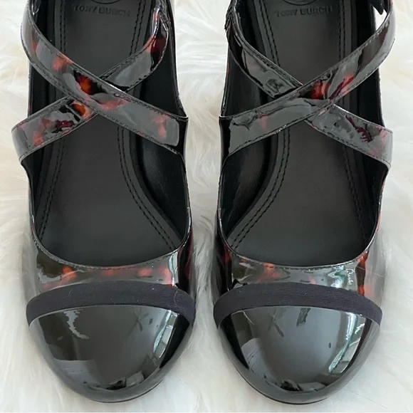 NIB Tory Burch Amble Tortoise Criss Cross Pump - Picture 6 of 15